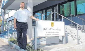  ?? FOTO: ?? Alexander Türschmann blickt auf ein „schnelles“Jahr als Revierleit­er in Schwenning­en zurück.