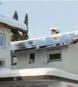 ?? Foto: Benjamin Liss ?? Das Foto zeigt das Dach, von dem das Schneebret­t abging.