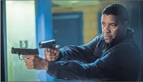  ?? cOurTESy PhOTO/cOLumbIA PIcTurES ?? mac (denzel Washington) goes about serving up some justice.