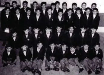  ?? ANGLICAN CHURCH OF CANADA PHOTOS ?? Pelican Lake school boys in the ’50s. Fred Thomas, an alleged victim of Douglas Jack Keshen, attended the school.