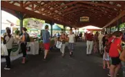  ?? PHOTO PROVIDED ?? The Saratoga Farmers’ Market is held at High Rock Park Pavilions during its outdoor season.