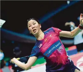  ??  ?? Cheah Soniia stretched China’s Chen Yufei before losing on Sunday.