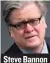  ??  ?? Steve Bannon