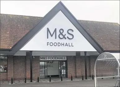 ??  ?? The M&amp;S Foodhall - which opened in 2017 on the Warren Retail Park - was targeted