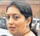  ??  ?? Smriti Irani