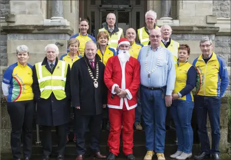  ??  ?? Innisfree Wheelers Cycling Club in associatio­n with Sligo Lions Club were hosted by Cllr. Seamus Kilgallon, Cathaoirle­ach at Sligo City Hall to launch their 2017 Christmas Lough Gill Santa Cycle.This annual event is to raise funds for the Sligo Lions...