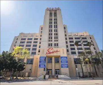  ?? Photograph­s by Myung J. Chun Los Angeles Times ?? LIKE OTHER Sears stores, the Boyle Heights location had withered in recent decades, part of a decline in department stores fueled by the rise of Walmart and Target as well as niche retailers and online shopping.