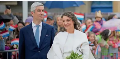  ?? FOTO: IMAGO/LUXPRESS/ JEAN-CLAUDE ERNST ?? Luxemburgs Prinzessin Alexandra und ihr Gemahl Nicolas Bagory sind zum ersten Mal Eltern geworden.