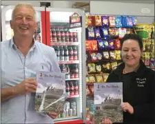  ??  ?? Liam Ryan and General Manager of Dillon’s Londis, Emily Gleeson with the magazine.