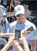  ??  ?? Lewis Hamilton.