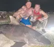  ?? ?? A shark claimed to have been caught at Lake Orr.