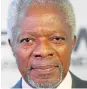  ??  ?? KOFI ANNAN