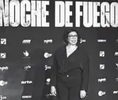  ?? Fernando Llano / AP ?? Tatiana Huezo, directora de ‘Noche de Fuego’.