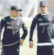  ??  ?? ► Tapia y Riffo, en su época de dupla en Colo Colo.