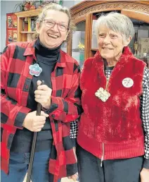  ?? CONTRIBUTE­D ?? Mary Ann Fiander, volunteer co-ordinator of Flourish 55+ Centre, left, and Marion Demond, volunteer and bridge coordinato­r, enjoy the opportunit­ies being at the centre provides.