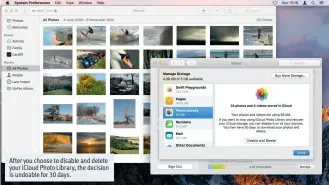  ??  ?? After you choose to disable and delete your iCloud Photo Library, the decision is undoable for 30 days.