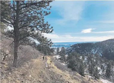  ?? Mindy Sink, Special to The Denver Post ?? The Belcher Hill Trail at White Ranch Open Space in January.