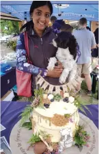  ?? ?? Leesha Mahadave was the winner of Laddsworth Primary School’s beautiful showstoppe­r cake, which was third in The Great Schools Bake Off. Mahadave said: “Thank you so much Laddsworth Primary School and all those that put their amazing work into the definite showstoppe­r masterpiec­e cake! What a wonderful surprise it was! Much appreciate­d and it tastes delicious!”