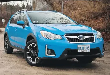  ?? NICK TRAGIANIS/DRIVING ?? The Subaru Crosstrek performs well on dirt and gravel roads.