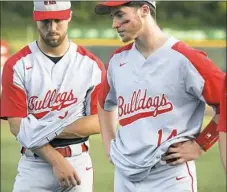  ??  ?? Freedom's Nick Henderson, left, and Zach Greene were two key members of the baseball team’s first appearance in the WPIAL championsh­ip game.