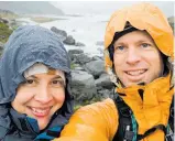  ??  ?? Skye Deutschbei­n with her husband Nathan Deutschbei­n, who died in an Aoraki avalanche on Thursday.