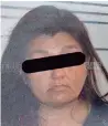  ??  ?? La mujer detenida se identificó como Mona Ortiz Pérez.