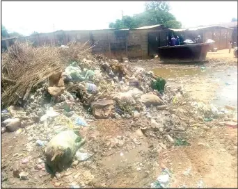  ?? Pictures by Lovemore Chazingwa. ?? SOME of the garbage that is left uncollecte­d at a farm produce market in Rimuka, Kadoma has become an eyesore in the city. –