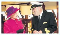  ??  ?? FULL SPEED AHEAD: Her Majesty on Queen Mary 2 and Dame Helen Mirren launches Ventura