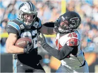  ?? STREETER LECKA GETTY IMAGES FILE PHOTO ?? The Panthers hope for the return of star running back Christian McCaffrey, left, who was sidelined with a high ankle sprain.