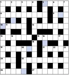  ??  ?? When you complete the crossword, the letters on the shaded squares, reading left to right, top to bottom, will spell the mystery word. Solution in next month’s issue.