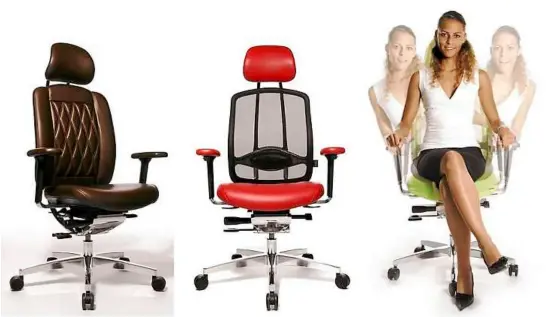  ??  ?? Stylish Alu Medic Chairs at Chester Collection.