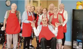  ?? Courtesy of The Buckingham ?? Buckingham resident members of the Smile Squad who volunteer their time to serve others. Left to right: Rick Spangler, Katrina Mabon, Joan Phipps, Joan Dow, Tom Miller, Mamie McCullough, Penny Bryant, and Emily Ryan (Club Leader).