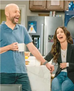  ?? NBC ?? Jon Cryer as Jim Kearney and Abigail Spencer as Julia Mariano star in “Extended Family,” now airing Tuesdays.