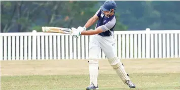  ?? ?? Ben Lockett finished not out 6 in Neerim’s win over Warragul in Division One.