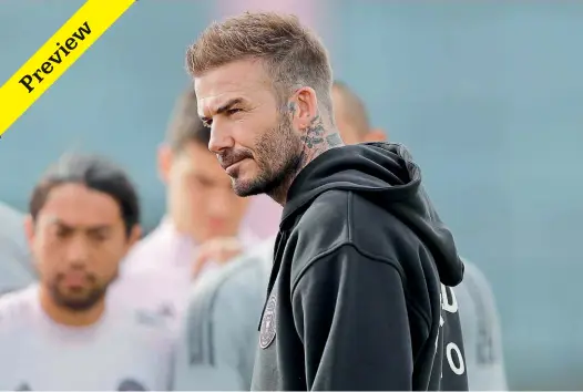  ??  ?? Changes…David Beckham is taking a more hands-on role at Inter Miami