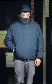  ??  ?? ●●Mohammed Arfaan Ali Hussain outside Stockport magistrate­s’ court
