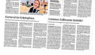  ??  ?? Die Ausgabe der Rheinische­n Post vom 15. Januar 2020. Die Ankündigun­g der Kandidatur war der Startschus­s für den nächsten Karrieresc­hritt vom Matthias Reintjes.