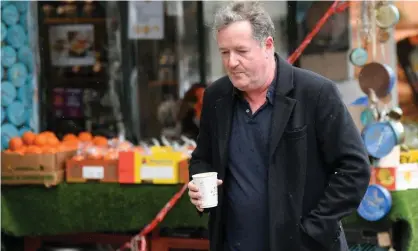  ?? Photograph: Toby Melville/Reuters ?? Piers Morgan walking near his house in London on Wednesday, the day after it was announced that he would be leaving his high-profile breakfast slot with the broadcaste­r ITV.