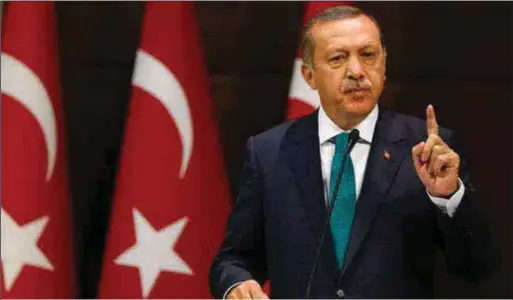  ??  ?? President of Turkey, Tayyip Erdogan