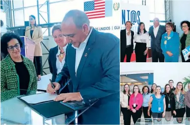  ?? FOTOS: EL HERALDO ?? La firma del pacto contó con la participac­ión de los representa­ntes de la Organizaci­ón de las Naciones Unidas para Honduras, ONU Mujeres y Grupo Financiero Ficohsa.