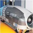 ?? FOTO: DPA ?? Prototyp des Hyperloop-Pods der TU München.