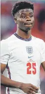  ??  ?? Afectado. Bukayo Saka, jugador inglés, sufrió racismo en redes sociales.