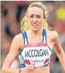 ?? Picture: SNS. ?? Eilish McColgan runs in the 5,000 metres.
