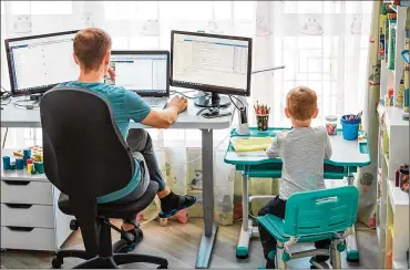  ?? DREAMSTIME/TNS ?? The pandemic, over time, has worsened some gender inequaliti­es in American homes. Both moms and dads spent more time looking after their kids as schools went virtual and daycares shut down. But mothers bore the brunt of that.