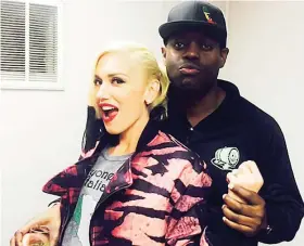 ?? CONTRIBUTE­D ?? Collin ‘Bulby’ York and Gwen Stefani.