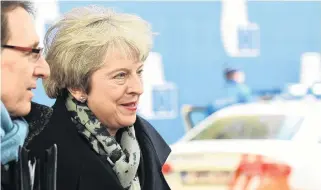  ?? PHOTO: REUTERS ?? Under pressure . . . Britain’s Prime Minister Theresa May arrives in Brussels last week for a European Summit.