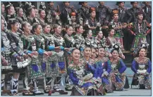  ?? PHOTOS PROVIDED TO CHINA DAILY ?? Above: A chorus performs the Grand Song of Dong, classified as a World Intangible Cultural Heritage, in Liping. Bottom: The memorial hall in Xishui county, the site of a key battle during the Long March in the 1930s.