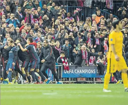  ?? FOTO: PUNTÍ ?? El Atlético logró en mayo de 2016 su últmo triunfo ante el Barcelona, en la Champions League