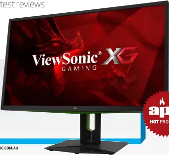  ??  ?? GAMING MONITOR $899 | WWW.VIEWSONIC.COM.AU