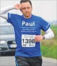  ??  ?? Paul Brasington ran the Brighton Marathon and is running the London Marathon in aid of the Friends of the William Harvey Hospital